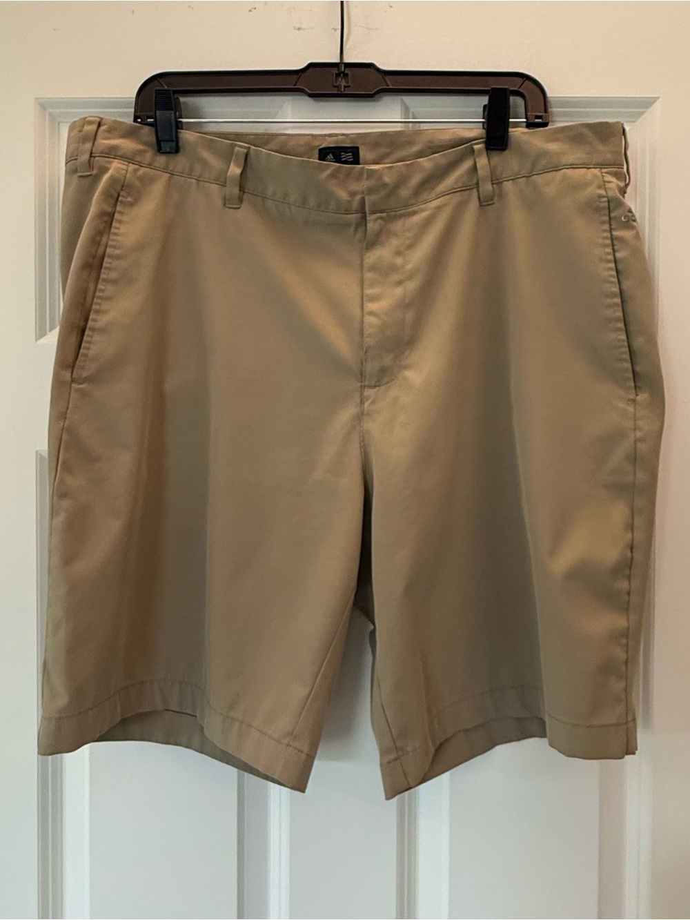 Men's Adidas Khaki Walkshorts - Classic Fit